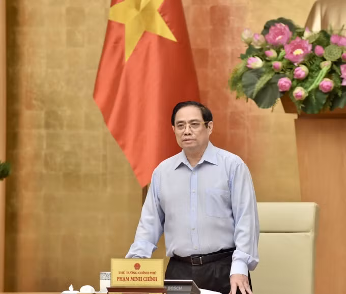 Thủ tướng Chính phủ Phạm Minh Chính chủ trì cuộc họp.