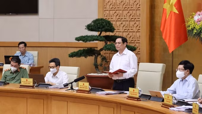 Thủ tướng Phạm Minh Chính chủ trì phiên họp Chính phủ thường kỳ tháng 6/2021.