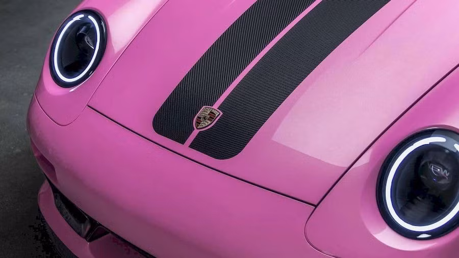 doc la porsche 911 doi 993 mau hong ban do gunther werks hinh 2