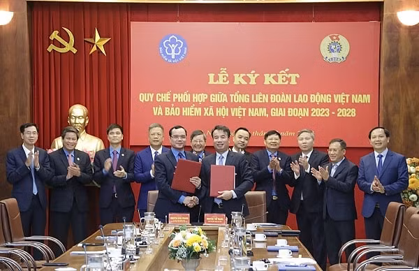 bhxh viet nam va tong lien doan lao dong viet nam ky quy che phoi hop giai doan 2023 2028 hinh 1