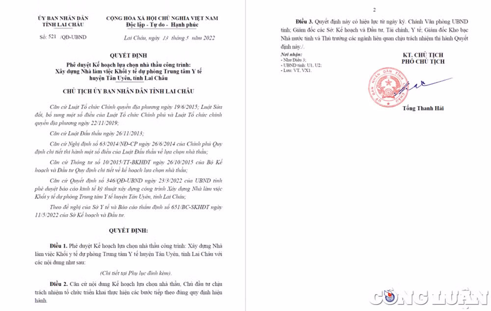 lai chau doanh thu cua cong ty thien loc nhay mua qua tung goi thau hinh 1