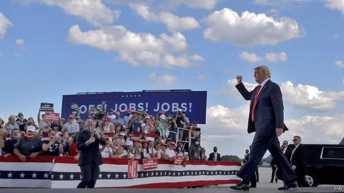 Tổng thống Mỹ Donald Trump. Ảnh: PA