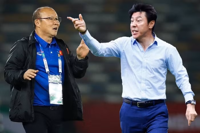 HLV Park Hang-seo và Shin Tae-yong sẽ mất đi cuộc chạm trán nhau trên đất Pháp. Ảnh: baogiaothong