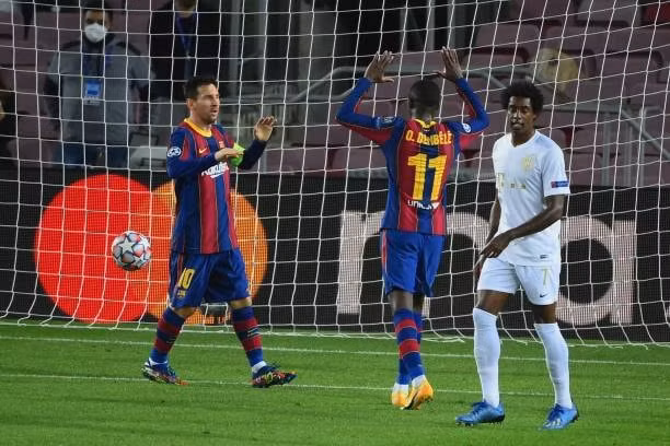 Cầu thủ Dembele giúp Barca ấn định tỷ số 5-1. Ảnh: cauthu.vn