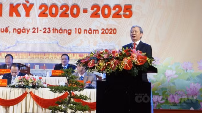 Ông Lê Trường Lưu tái đắc cử Bí thư Tỉnh ủy Thừa Thiên Huế nhiệm kỳ 2020 - 2025.