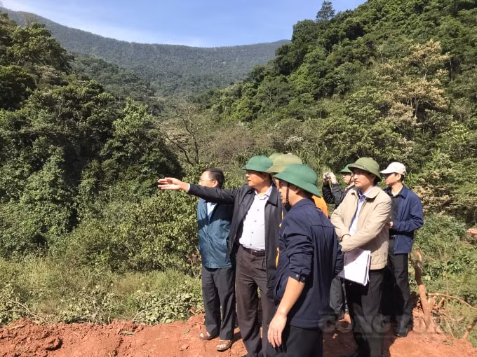 Ông Phạm Quang Hải - Giám đốc Sở Giao thông vận tải Quảng Bình trực tiếp chỉ đạo công tác khắc phục sự cố sạt lở