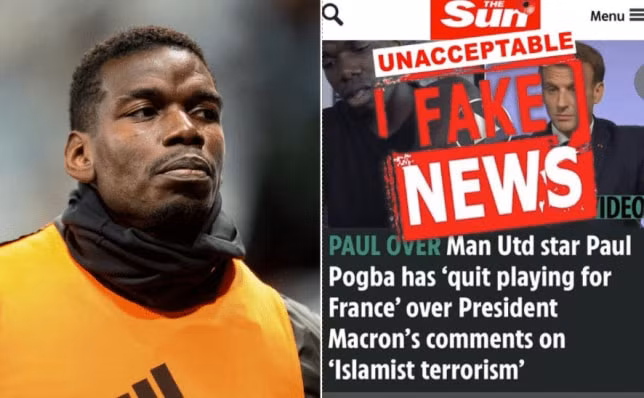 Tiền vệ Pogba muốn rời đội tuyển Pháp là tin đồn sai sự thật. Ảnh: bongda24h.vn