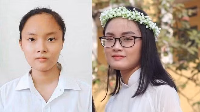 Hình ảnh nữ sinh Trần Thúy Hiền trước khi mất tích. Ảnh: vntintuc.net