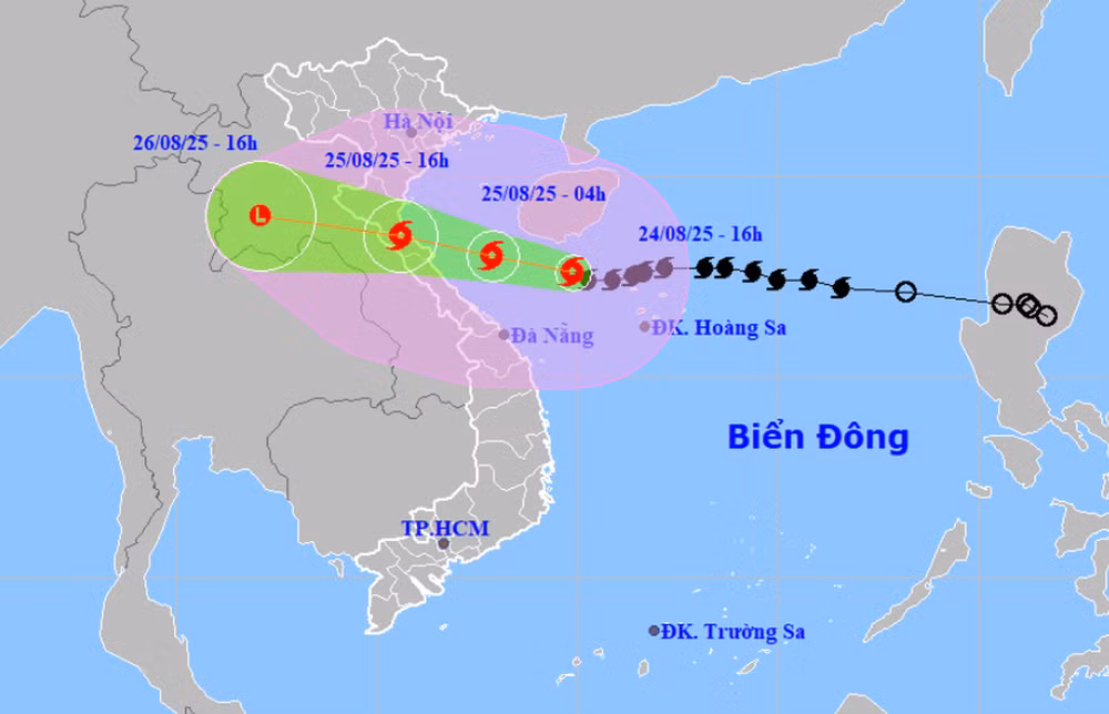 Bão Kajiki mạnh lên cấp 14, giật cấp 17, mức rất mạnh - 1