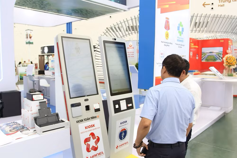 Sản phẩm Kiosk tại gian hàng Hanel
