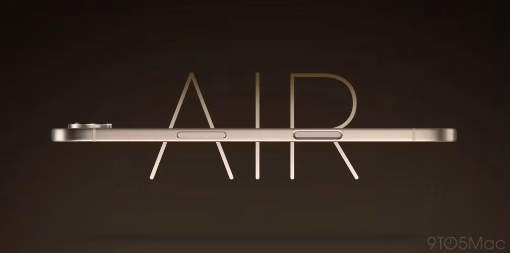 Ảnh concept iPhone 17 Air siêu mỏng.