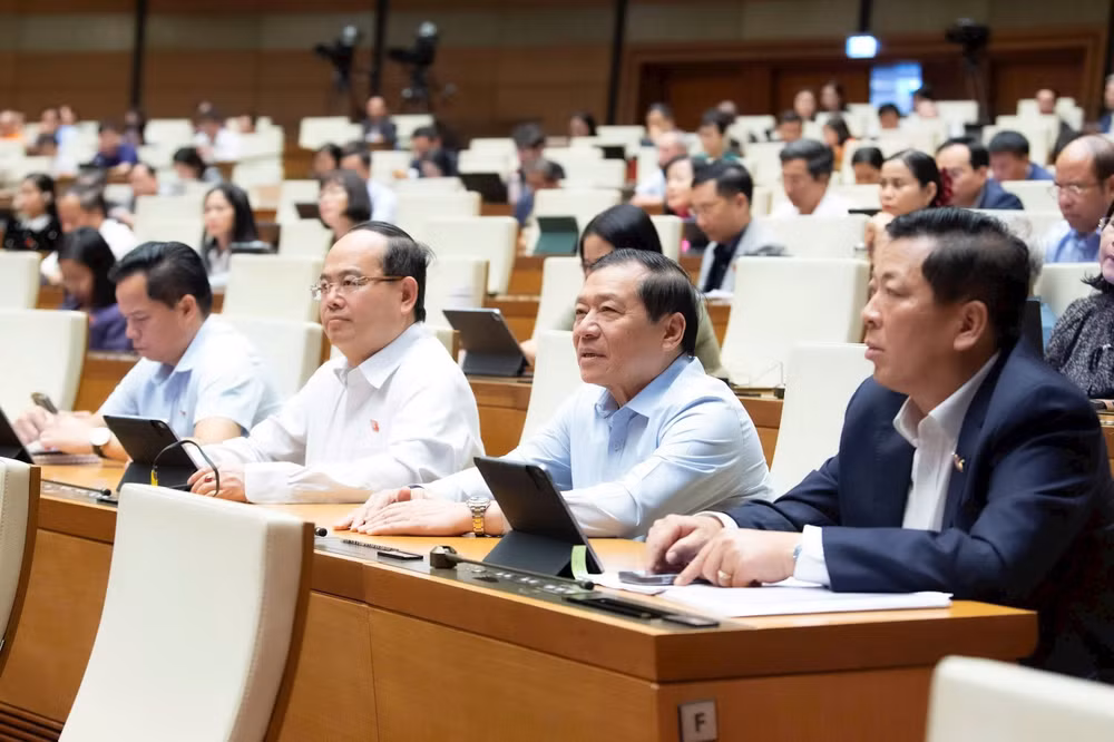 Các đại biểu Quốc hội tham dự phiên thảo luận.