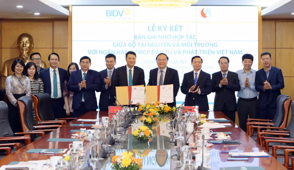 bo tai nguyen va moi truong va ngan hang bidv ky ket ban ghi nho hop tac hinh 1