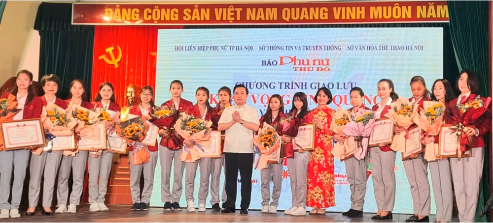 54 nu vdv hlv cua the thao ha noi tai sea games 31 duoc vinh danh hinh 1