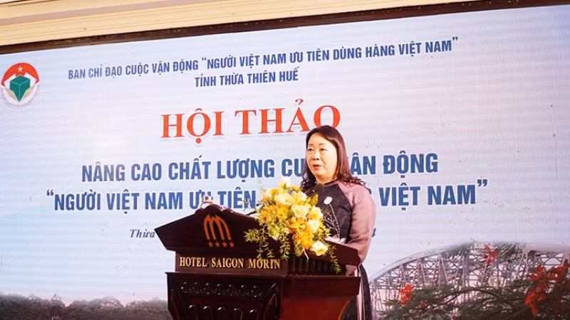 to chuc hoi thao nang cao chat luong cuoc van dong nguoi viet nam uu tien dung hang viet nam tai hue hinh 1