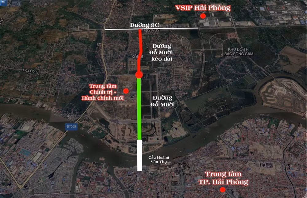 hai phong cho phep chuyen doi muc dich su dung dat de xay duong do muoi keo dai hinh 1