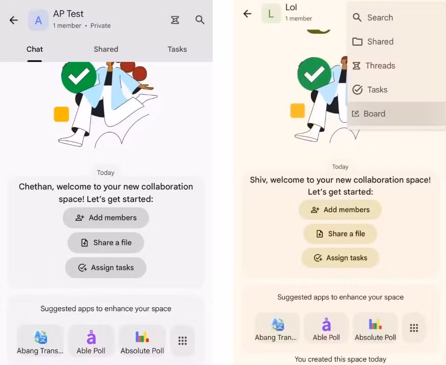 google chat nang tam cong tac voi tinh nang bang moi hinh 3