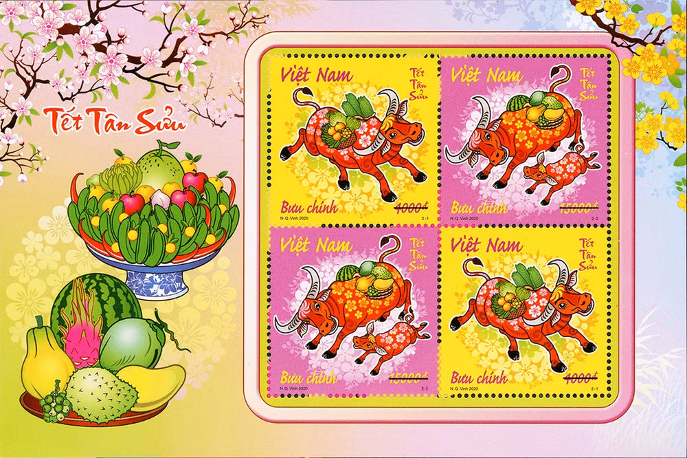 bo thong tin va truyen thong phat hanh bo tem buu chinh don tet nguyen dan at ty 2025 hinh 2