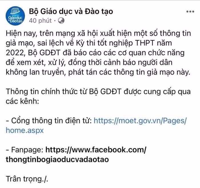 xuat hien thong tin gia mao de ngu van bi lo tren mang xa hoi hinh 1