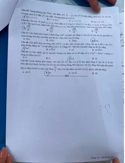 de thi mon toan tot nghiep thpt nam 2022 ma de 109 hinh 5