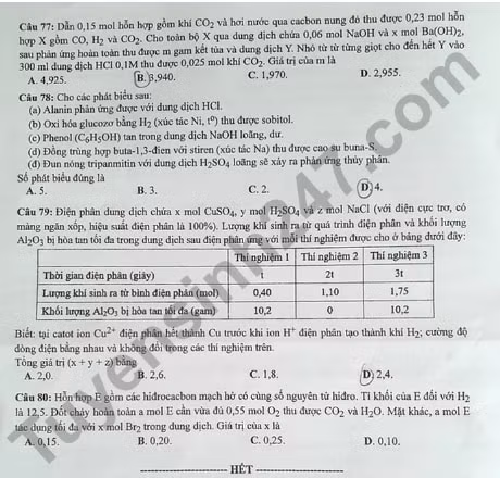de thi tot nghiep thpt 2022 mon hoa hoc ma de 206 hinh 4