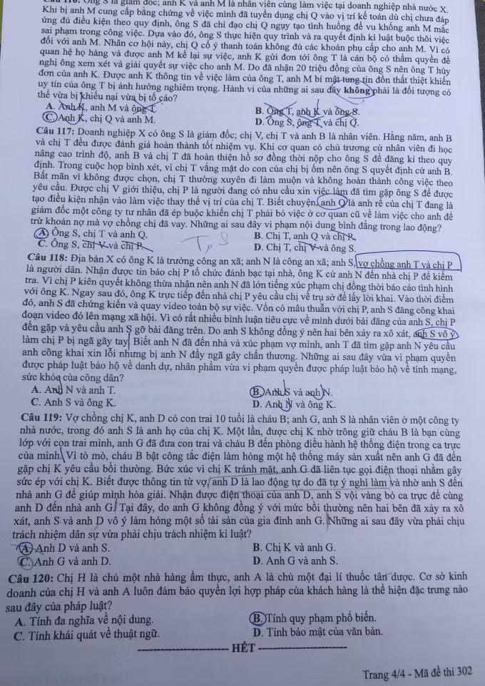 de thi tot nghiep thpt 2022 mon gdcd ma de 302 hinh 4