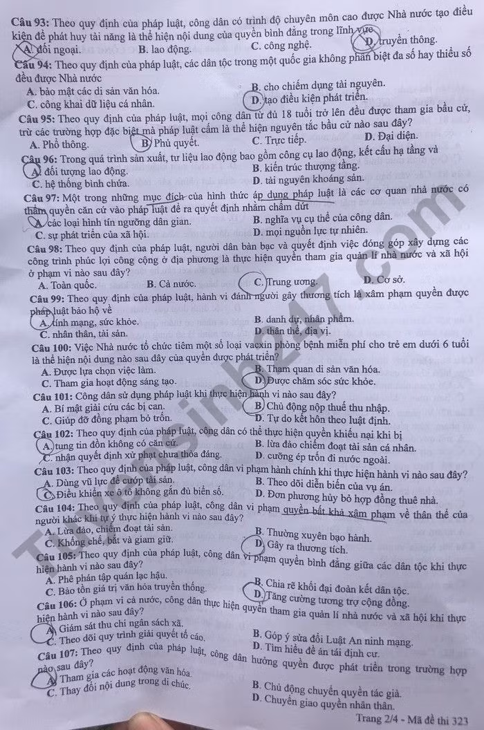 de thi tot nghiep thpt 2022 mon gdcd ma de 323 hinh 2