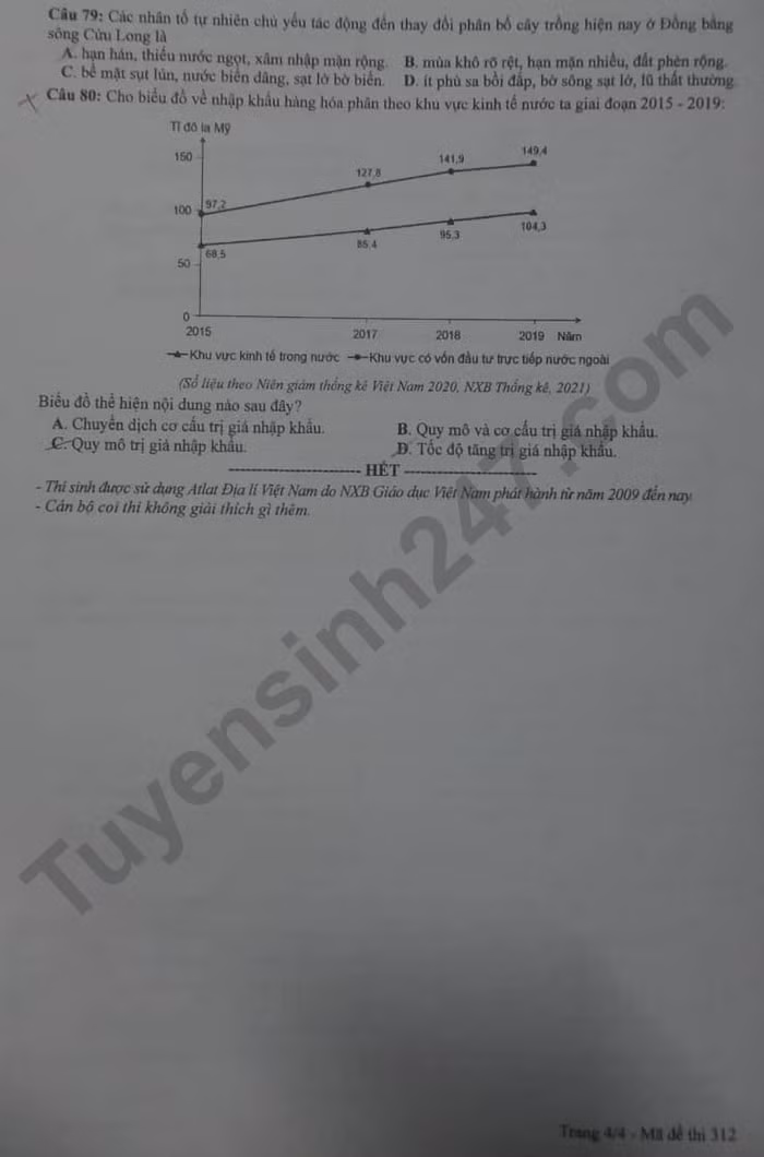 de thi tot nghiep thpt 2022 mon dia ly ma de 312 hinh 4