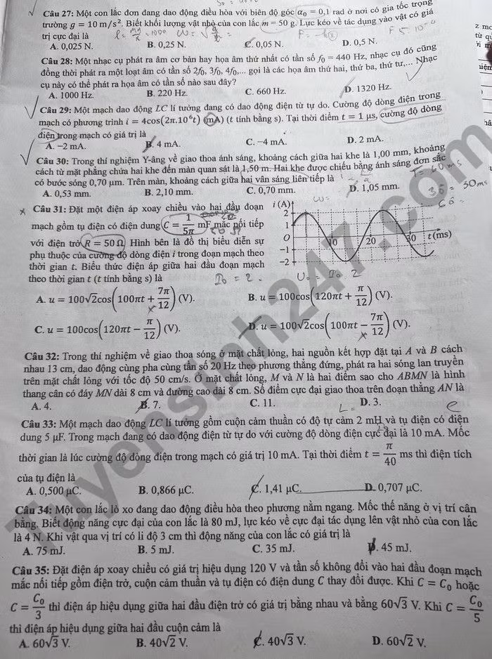 de thi tot nghiep thpt 2022 mon vat ly ma de 211 hinh 3