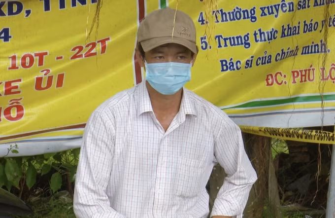 Tài xế T.N.T chở người từ vùng dịch về Bạc Liêu. (Ảnh Công an Bạc Liêu)