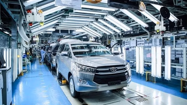 Dây chuyền sản xuất của Công ty Ô tô Toyota Việt Nam ở Vĩnh Phúc. Ảnh minh họa