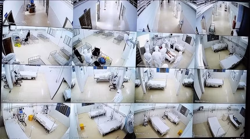 Hình ảnh Trung tâm hồi sức Covid-19 tại Vĩnh Long có quy mô 200 giường. Ảnh: BYT