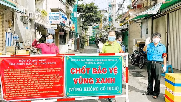 TPHCM bảo vệ những vùng xanh - vùng an toàn không có dịch COVID-19.