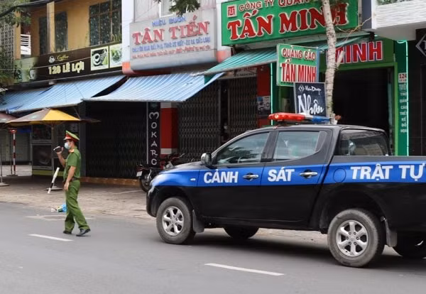 Công an tỉnh Phú Yên kiểm tra giao thông tại TP Tuy Hòa. Ảnh minh họa