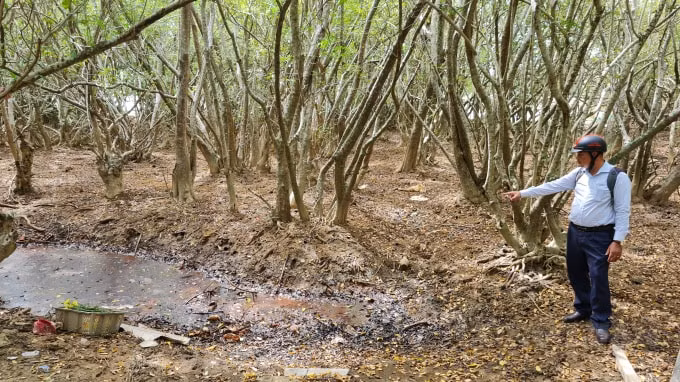 Rác thải không những la liệt trên cạn mà còn xâm nhập mặt nước, khiến môi trường nơi đây ô nhiễm trầm trọng, nhiều nơi bốc mùi hôi thối.