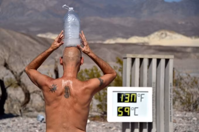Nhiệt độ lên tới 59 độ C được đo tại California, Mỹ vào ngày 17/8/2020 - Ảnh: Reuters