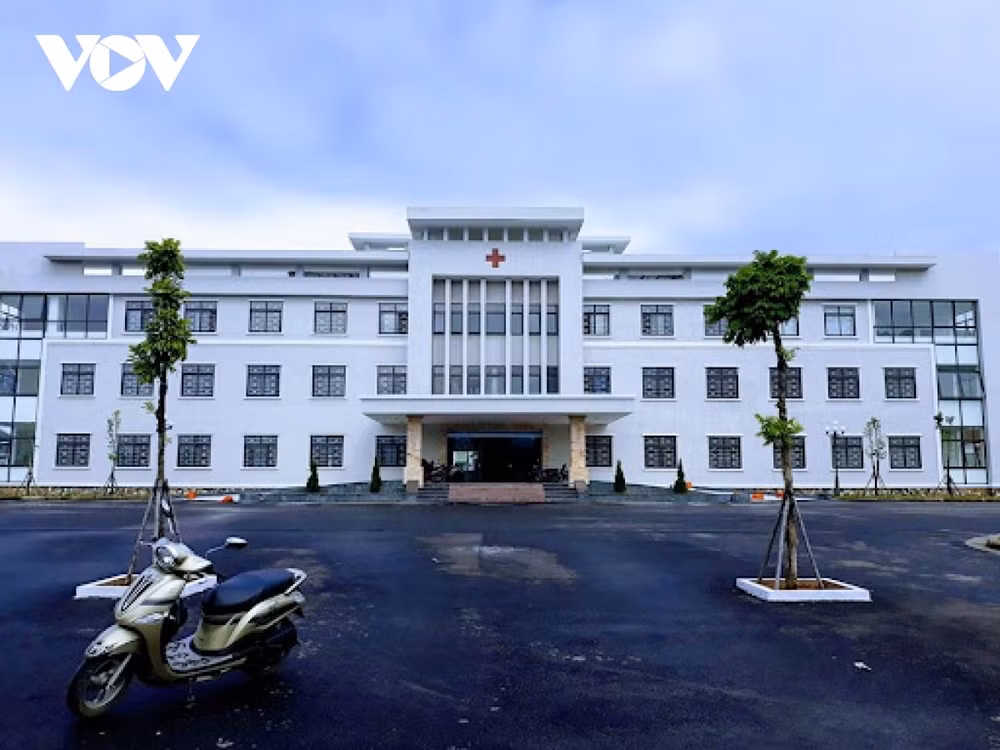 Hình ảnh bệnh viện Y học cổ truyền tỉnh Lào Cai nằm trong danh sách trưng dụng để thành lập bệnh viện dã chiến. Ảnh: vov.vn