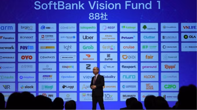 Quỹ đầu tư Vision Fund của SoftBank hiện nắm giữ cổ phần tại nhiều doanh nghiệp hàng đầu Trung Quốc. Ảnh: Nikkei Asia.
