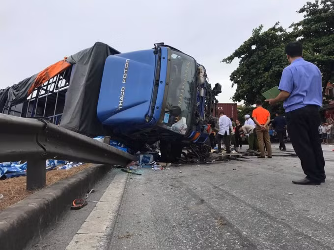 Hiện trường vụ tai nạn. Ảnh: TL