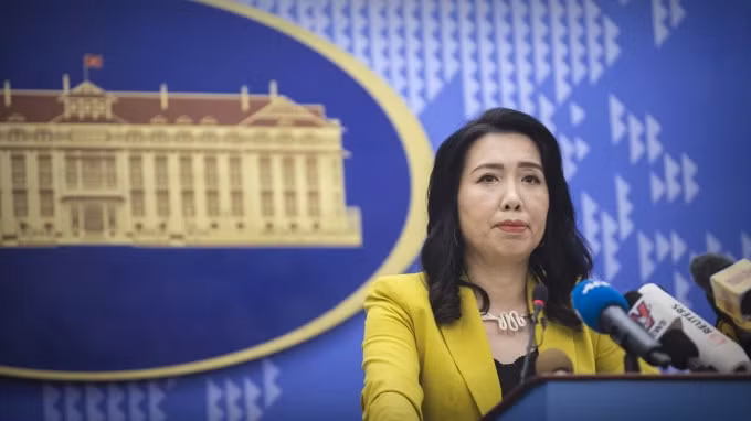 Người Phát ngôn Bộ Ngoại giao Lê Thị Thu Hằng.