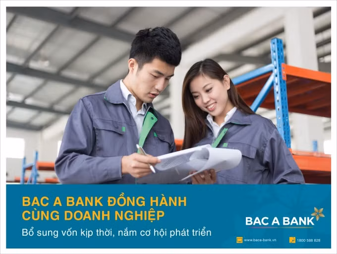 BAC A BANK đồng hành cùng doanh nghiệp.