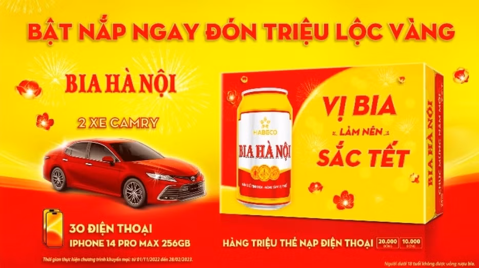 mung tet tai loc voi chuong trinh khuyen mai cua bia ha noi tet 2023 hinh 1