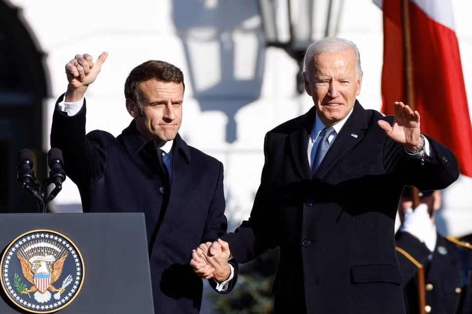 hai ong biden va macron muon doi thoai voi ong putin de cham dut cuoc chien o ukraine hinh 1