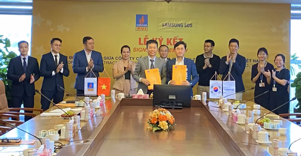 cong ty co phan pvi va cong ty tnhh samsung sds viet nam ky ket hop dong hop tac hinh 1