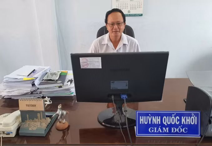 Ông Huỳnh Quốc Khởi, Giám đốc Trung tâm Khuyến nông tỉnh Bạc Liêu.