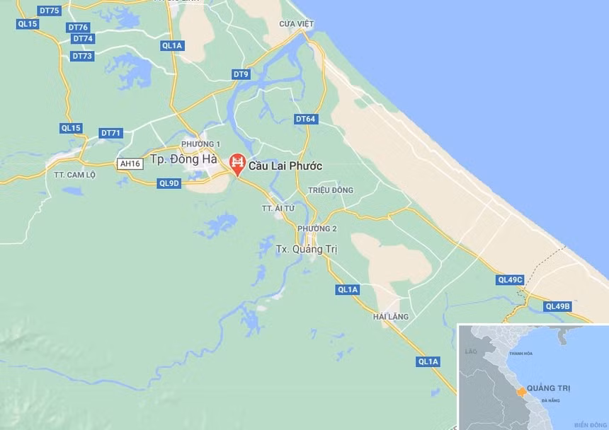 Địa điểm xảy ra vụ tai nạn. Ảnh: Google Maps.