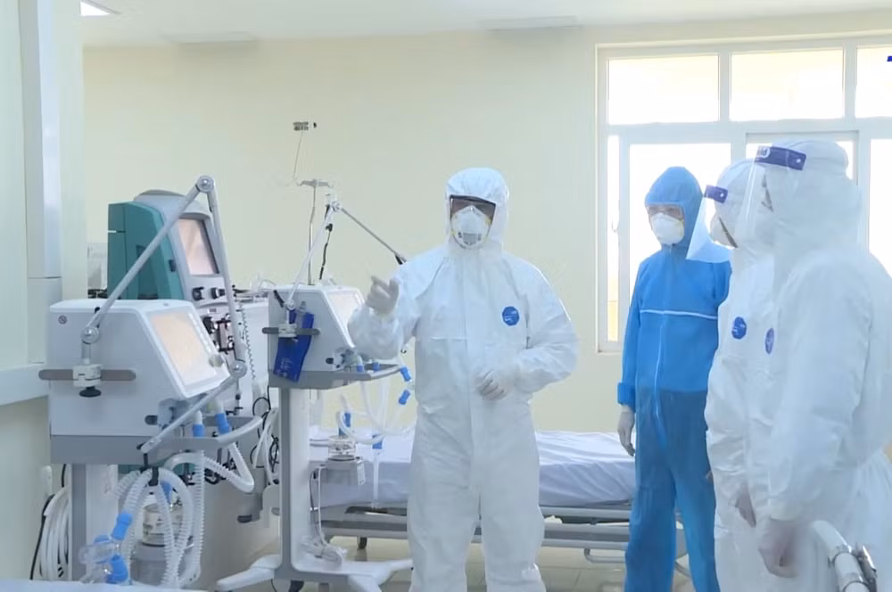 Bệnh viện Dã chiến số 3 tỉnh Hải Dương. Ảnh: Đài PTTH Hải Dương