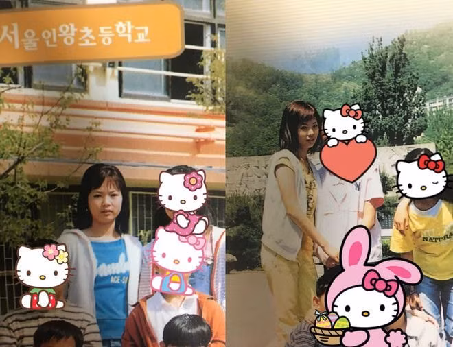 Bức ảnh hồi tiểu học của HyunA được người tố cô đăng tải.