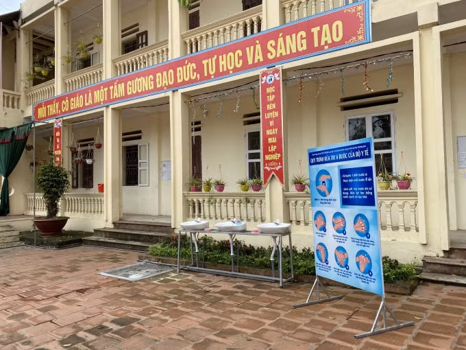Công tác phòng chống dịch được ngành GD-ĐT Bắc Giang đặc biệt quan tâm. Ảnh: Dương Lâm