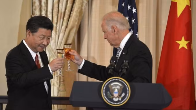 Chính quyền Tổng thống Mỹ Biden coi Bắc Kinh là đối thủ chiến lược, “đối thủ cạnh tranh đáng ngại nhất” và “thách thức lớn về tốc độ”. Ảnh: CNBC